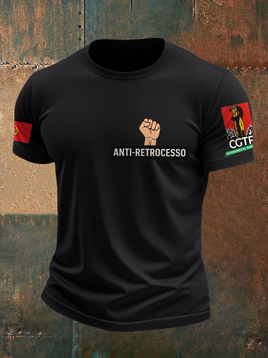 T-Shirt Estampada Masculina Portugal Resist