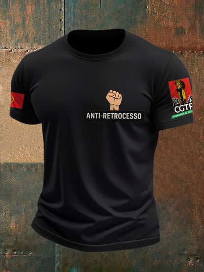 T-Shirt Estampada Masculina Portugal Resist