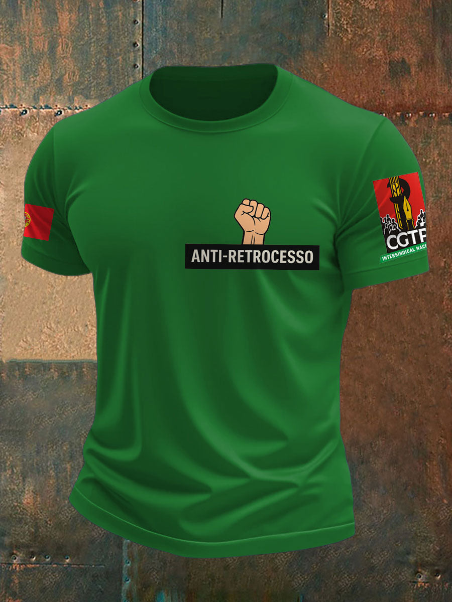 T-Shirt Estampada Masculina Portugal Resist