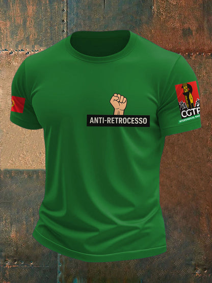 T-Shirt Estampada Masculina Portugal Resist