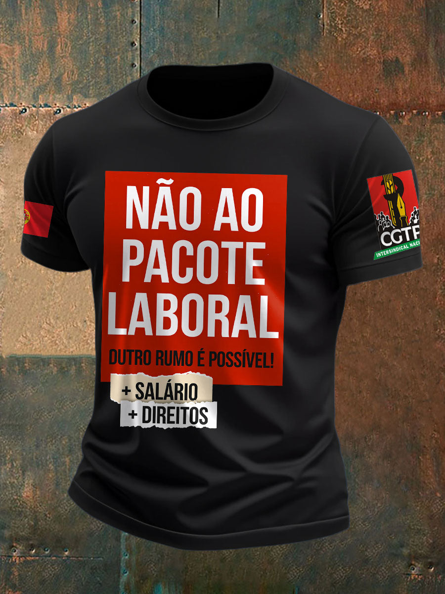 T-Shirt Estampada Masculina Portugal Resist