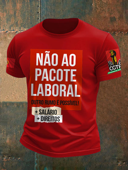 T-Shirt Estampada Masculina Portugal Resist