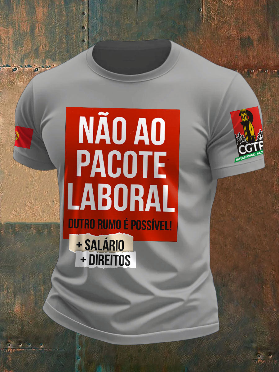 T-Shirt Estampada Masculina Portugal Resist