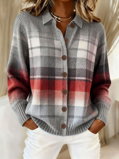 Arte de outono feminino impressa Casual Tops