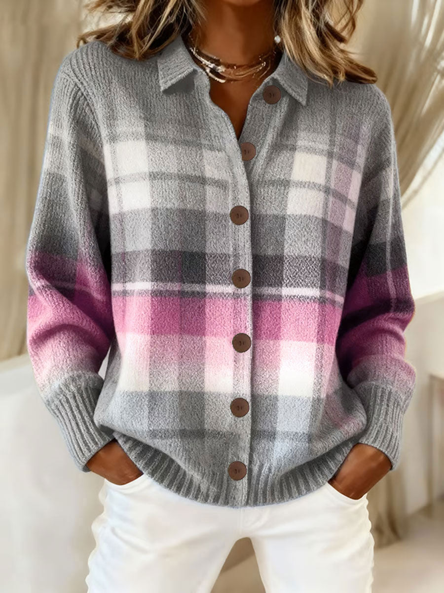 Arte de outono feminino impressa Casual Tops