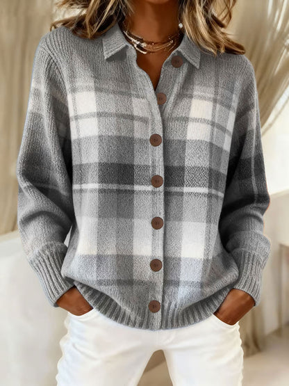 Arte de outono feminino impressa Casual Tops