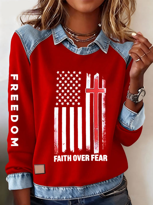 A liberdade das mulheres não é livre R.I.P Charlie Kirk Casual Sweatshirt