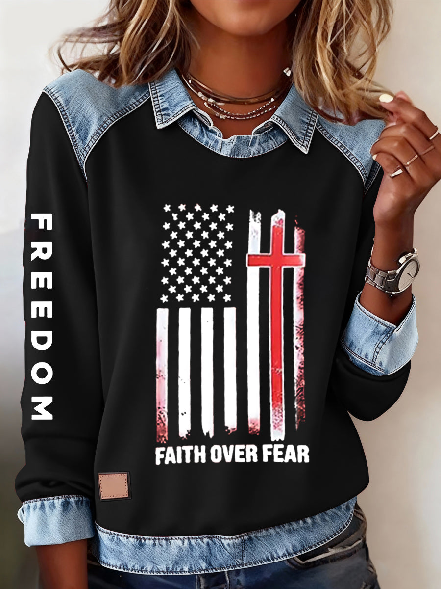 A liberdade das mulheres não é livre R.I.P Charlie Kirk Casual Sweatshirt