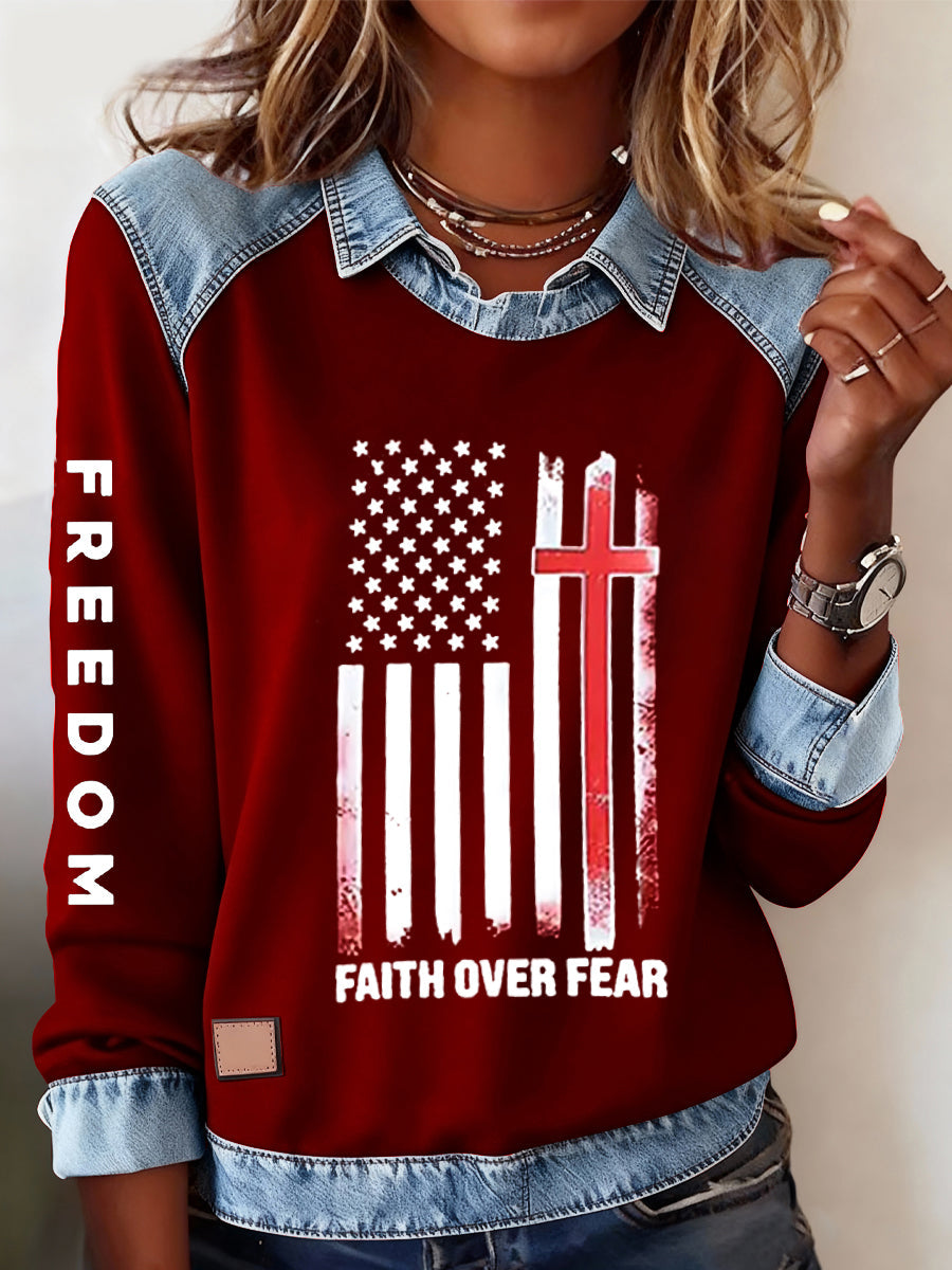 A liberdade das mulheres não é livre R.I.P Charlie Kirk Casual Sweatshirt