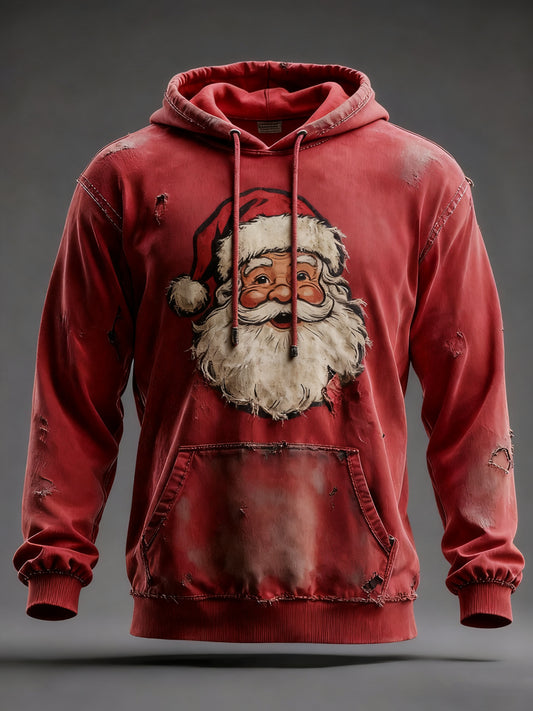 Hoodie Casual de Natal Masculino