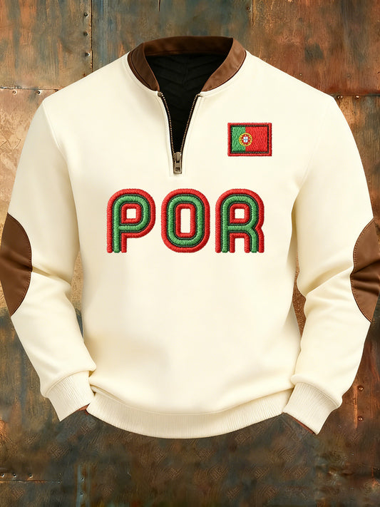 Moletom estampado português dos homens