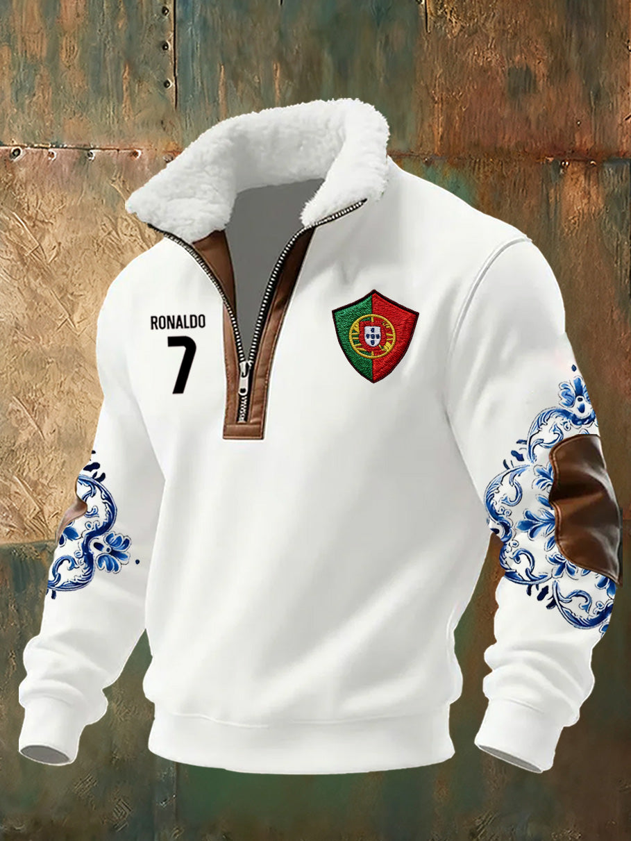 Moletom de gola português Print Stand masculino