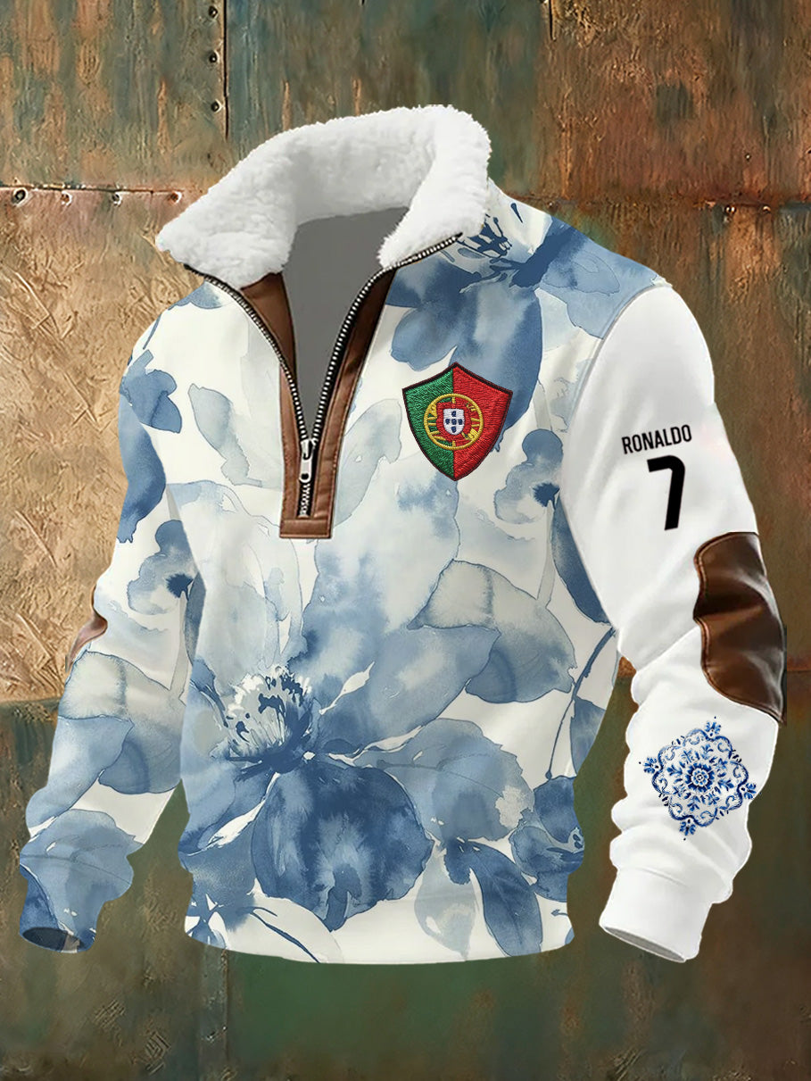 Moletom de gola português Print Stand masculino