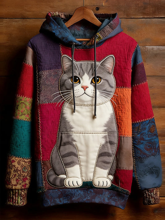 Retro abstrato Animal Art Print moletom confortável do homens