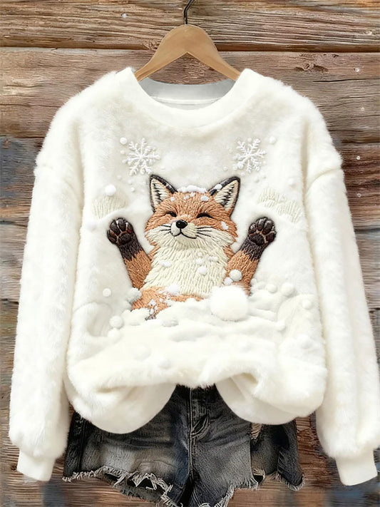Top Casual Feminino com Estampa de Arte Animal
