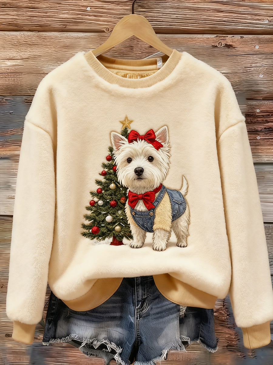 Arte animal retro impressão confortável top de flanela feminino