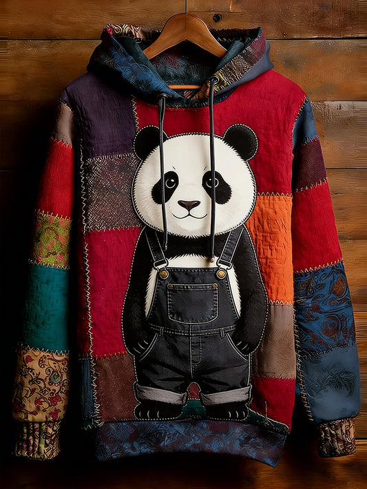 Unisex Retro Animal Art Imprimir Camisola Casual confortável