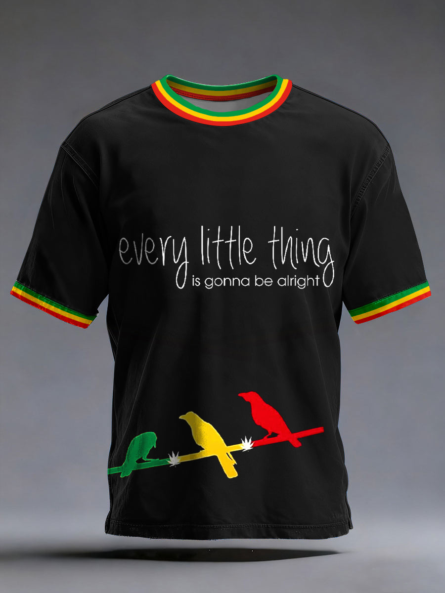 Men's Every Little Thing Is Gonna Be Alright Print T-shirt