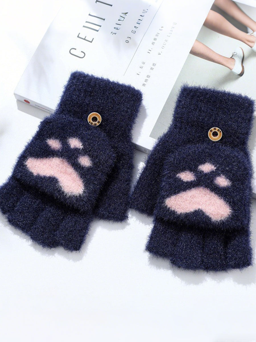 Luvas de pata de gato feminino
