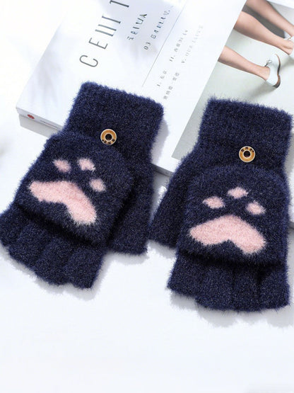 Luvas de pata de gato feminino