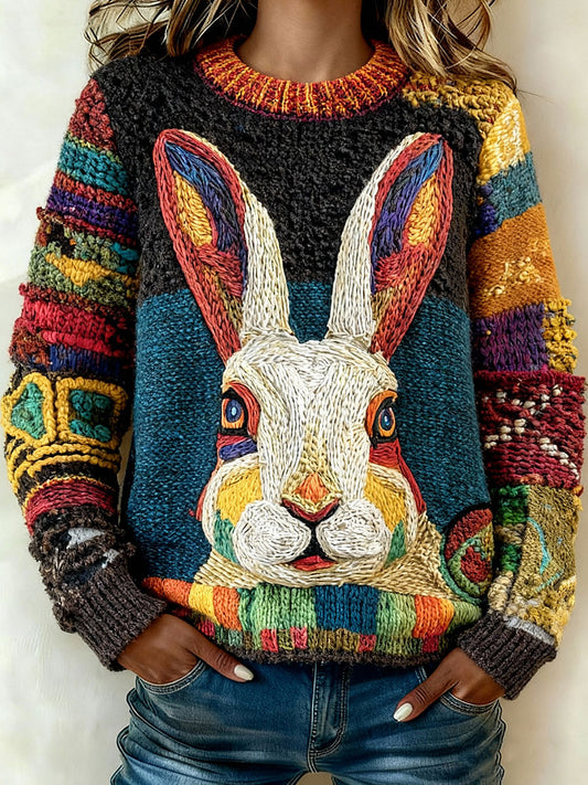 Tops de coelho vintage feminino