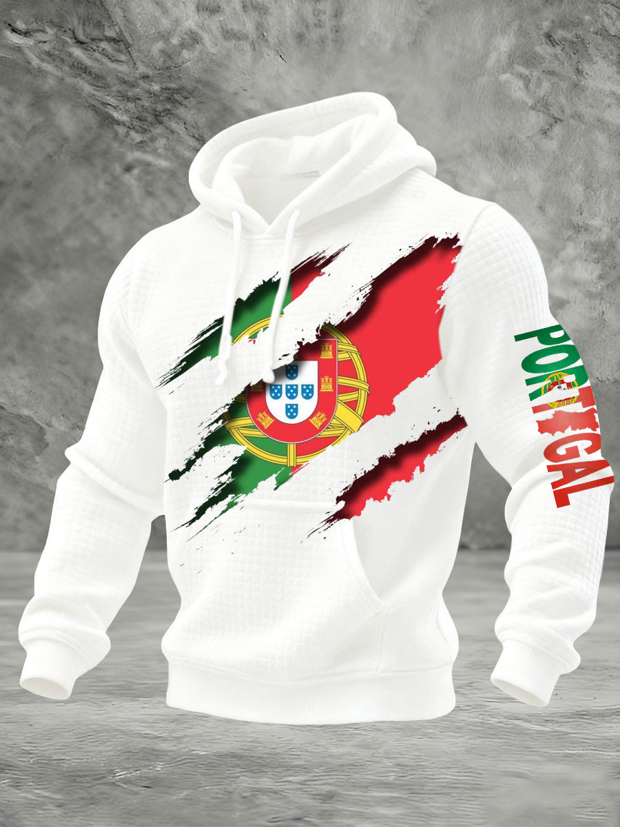 Moletom Comemorativo com Bandeira Portuguesa Masculina