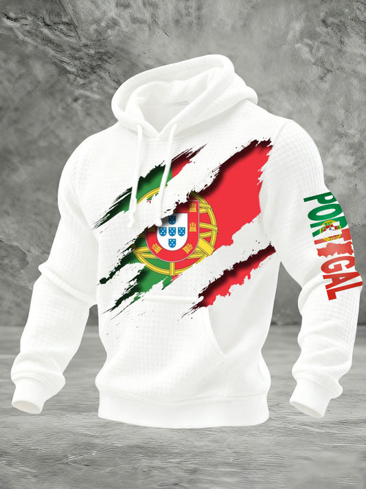 Moletom Comemorativo com Bandeira Portuguesa Masculina