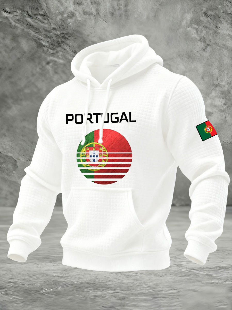 Moletom Comemorativo com Bandeira Portuguesa Masculina