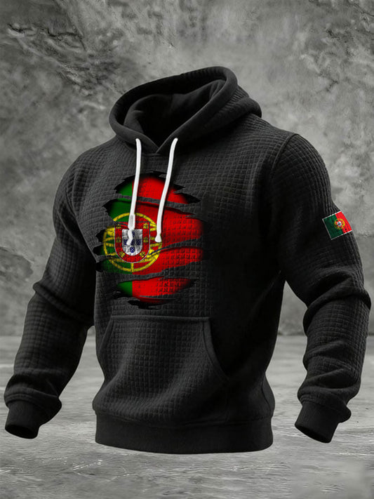 Moletom Comemorativo com Bandeira Portuguesa Masculina