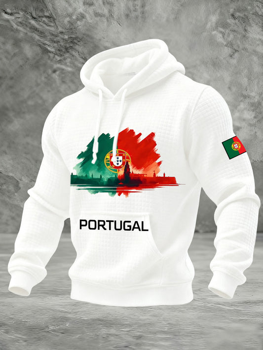 Moletom Comemorativo com Bandeira Portuguesa Masculina