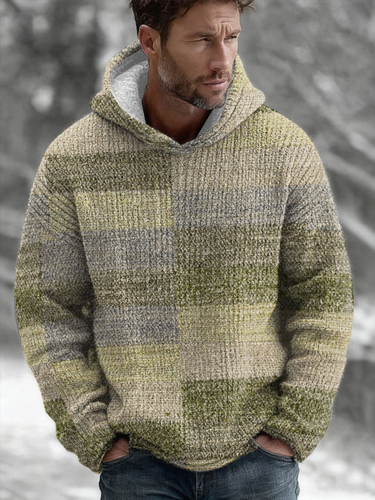 Hoodie de arte geométrica masculino