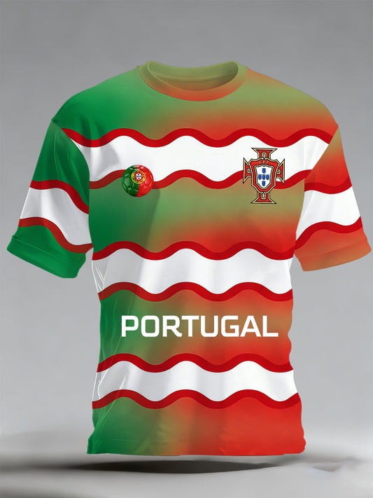 Suporte de Futebol Portugal 2026 Copa do Mundo Masculino Print