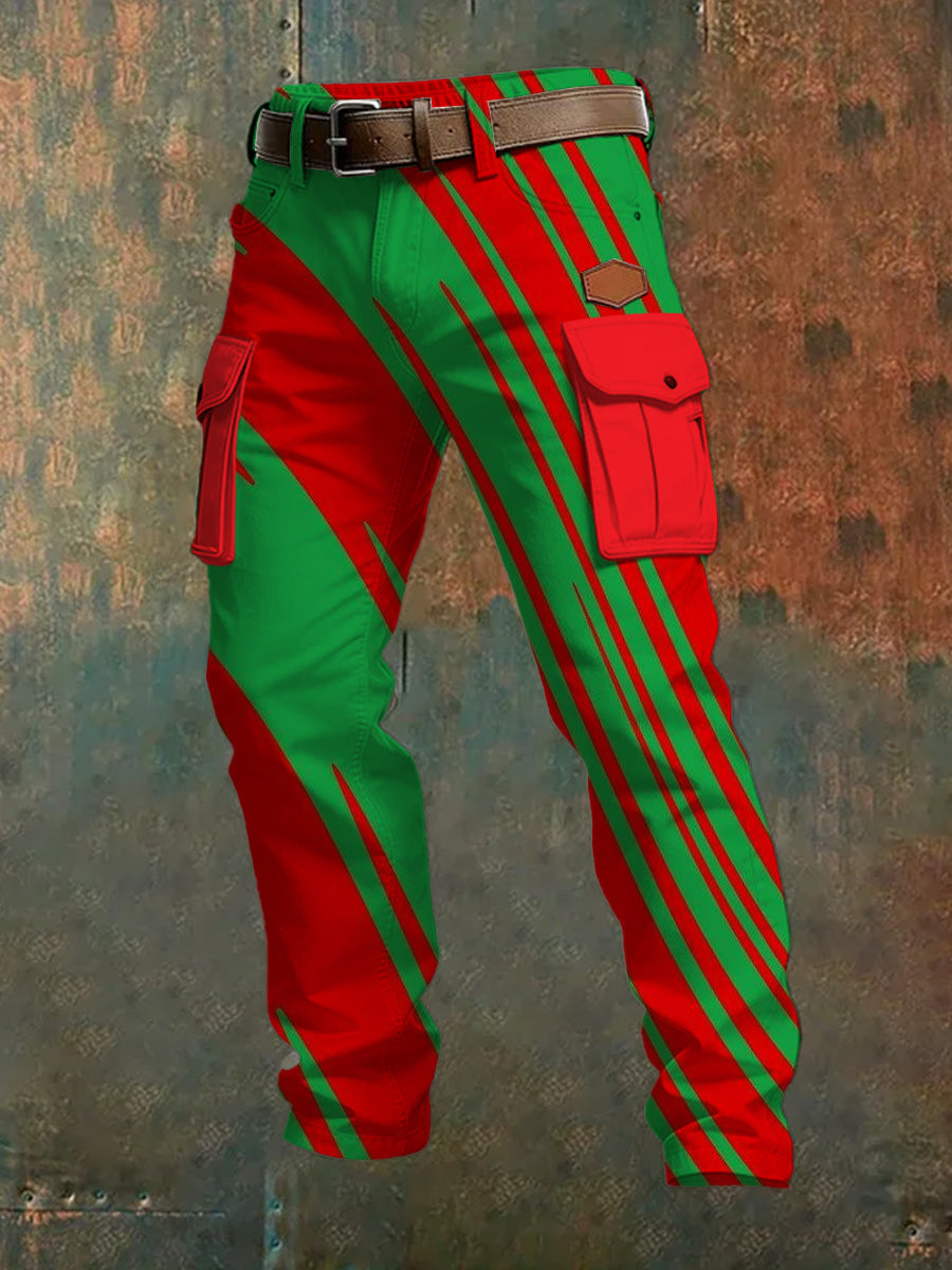 Calças impressas masculinas da Copa do Mundo Portugal 2026 com tema de futebol