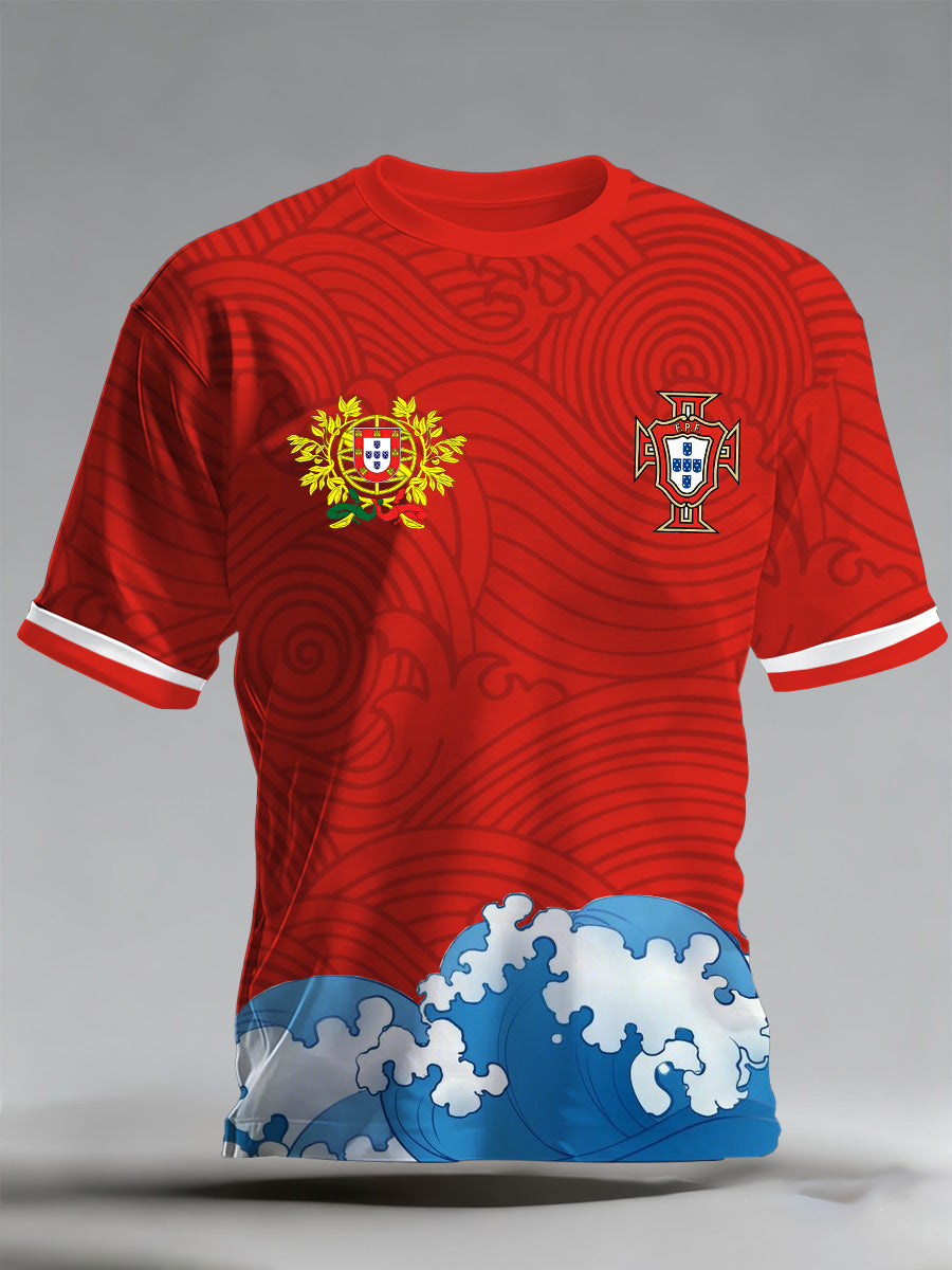 Suporte de Futebol Portugal 2026 Copa do Mundo Masculino Print