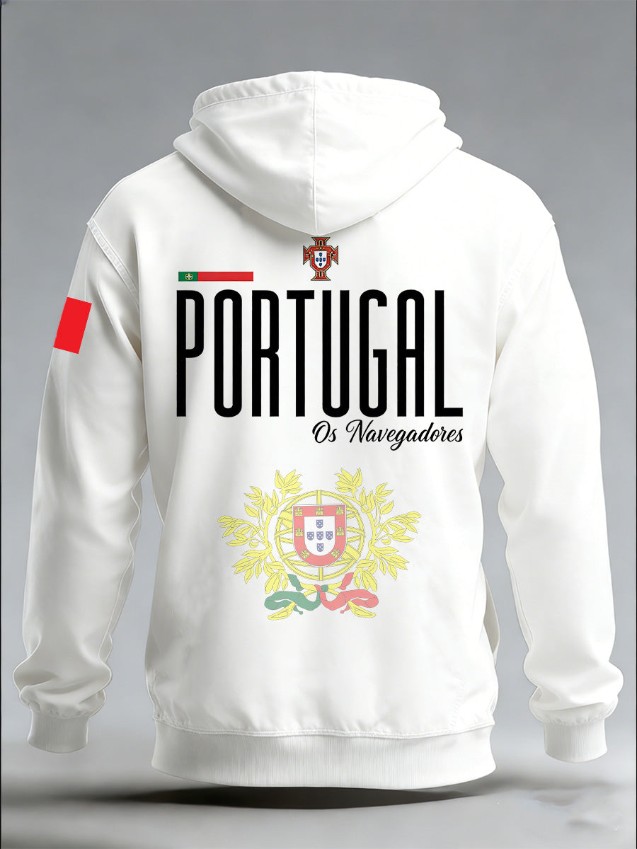 Moletom Impresso Masculino Copa do Mundo de 2026 Portugal Suporte