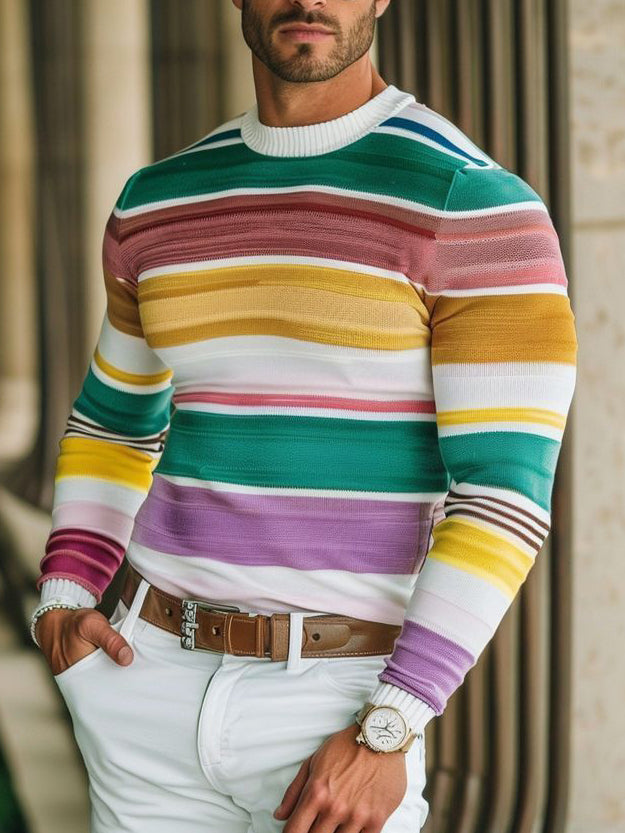 Camisola impressa casual dos homens