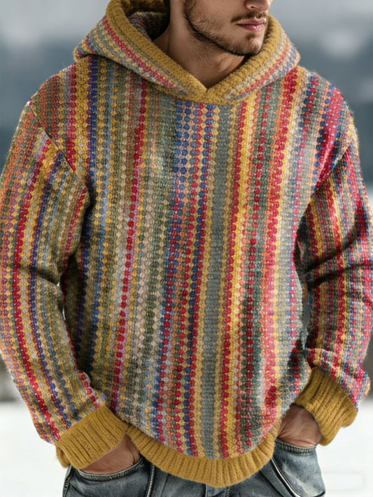 Hoodie de arte geométrica masculino