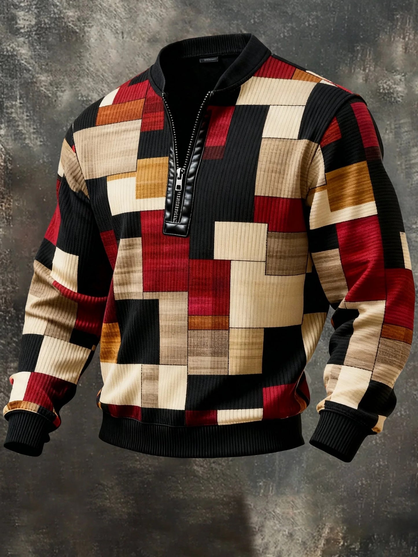 Camisola impressa Casual retro dos homens