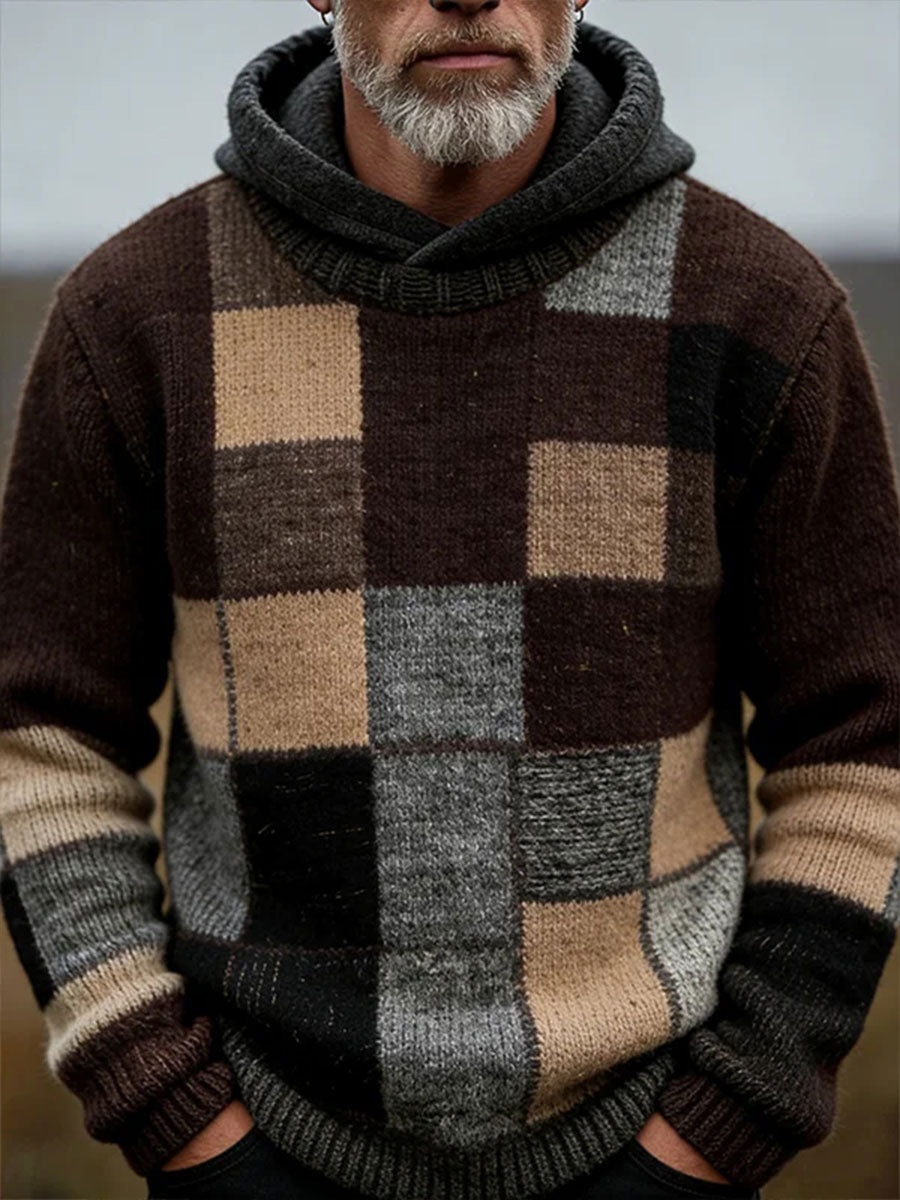 Hoodie de arte geométrica masculino