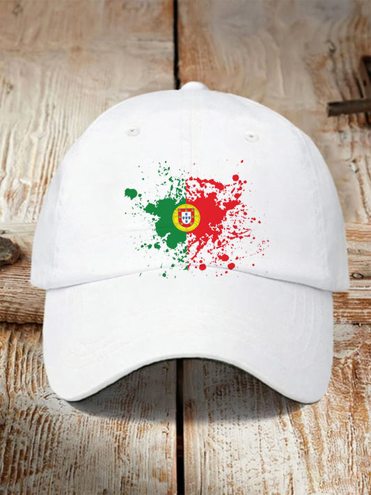 Unisex Portugal Futebol Suporte Imprimir Boné Comemorativo