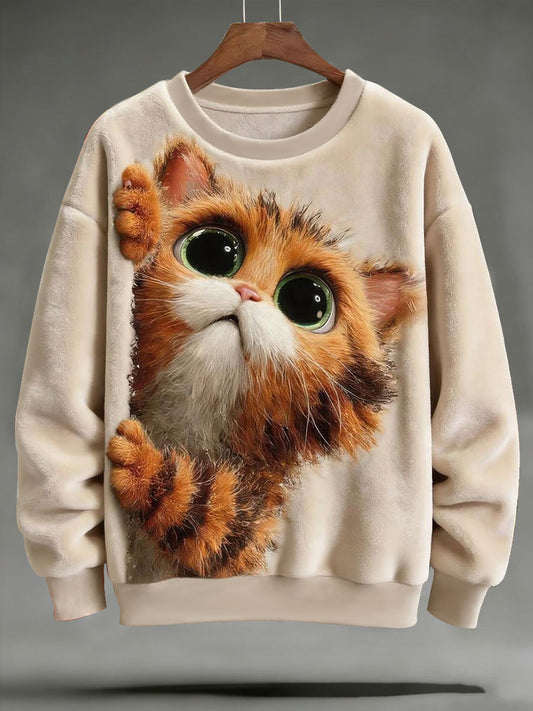 Solto básico impresso manga longa moletom/Hoodie dos homens