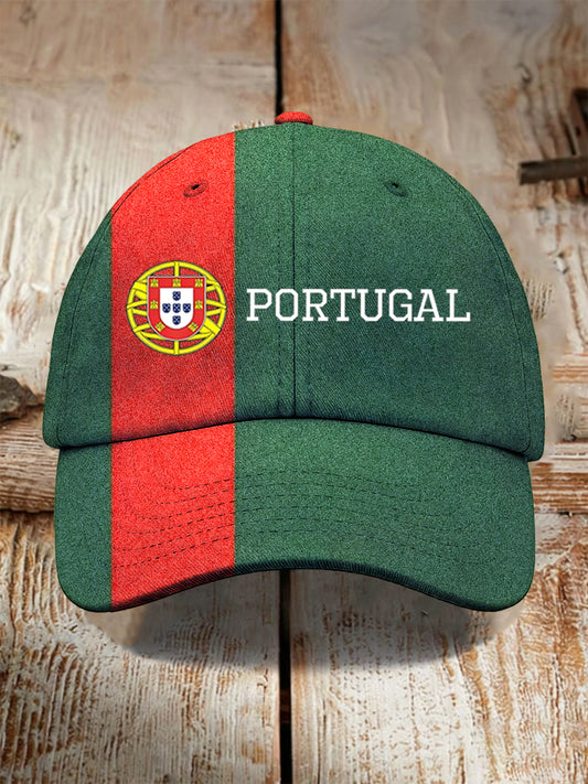 Unisex Portugal Copa do Mundo 2026 torcendo impresso Baseball Cap