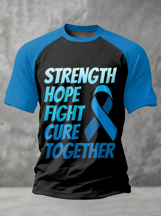 Retro Prostate Cancer Awareness Imprimir Casual T-shirt