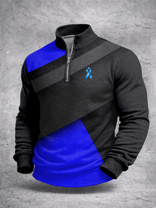 Retro Prostate Cancer Awareness Imprimir Camisola Casual