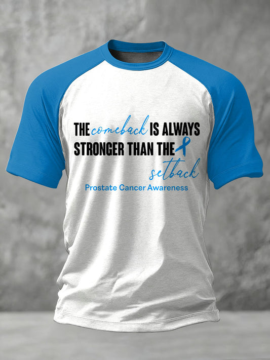 Retro Prostate Cancer Awareness Imprimir Casual T-shirt