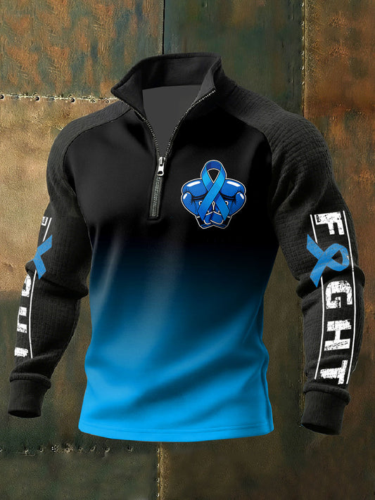 Retro Prostate Cancer Awareness Imprimir Camisola Casual