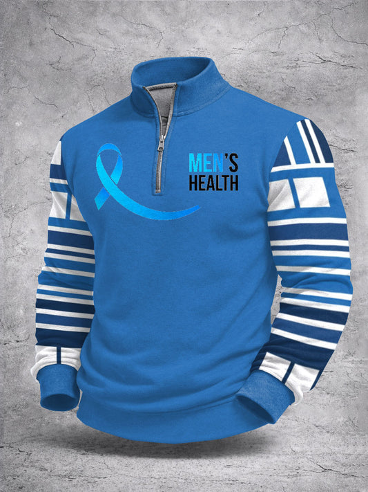 Retro Prostate Cancer Awareness Imprimir Camisola Casual