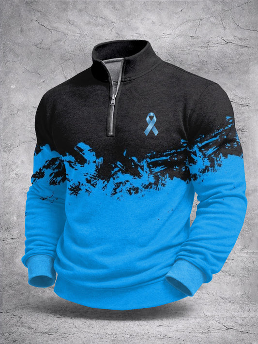 Retro Prostate Cancer Awareness Imprimir Camisola Casual