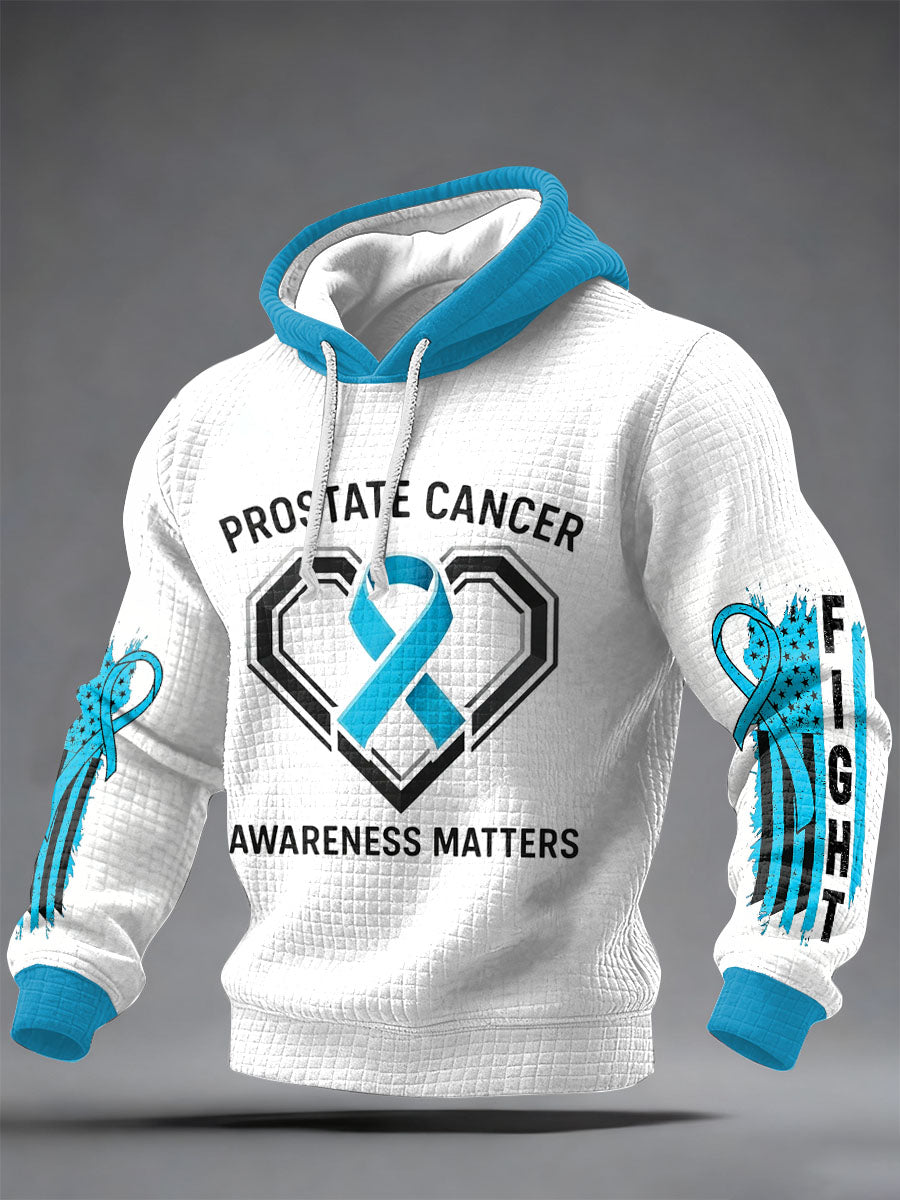 Retro Prostate Cancer Awareness Imprimir Camisola Casual
