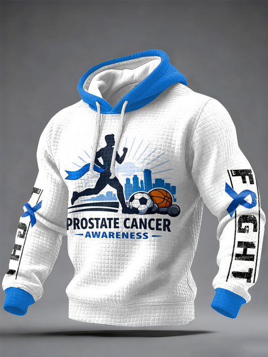 Retro Prostate Cancer Awareness Imprimir Camisola Casual